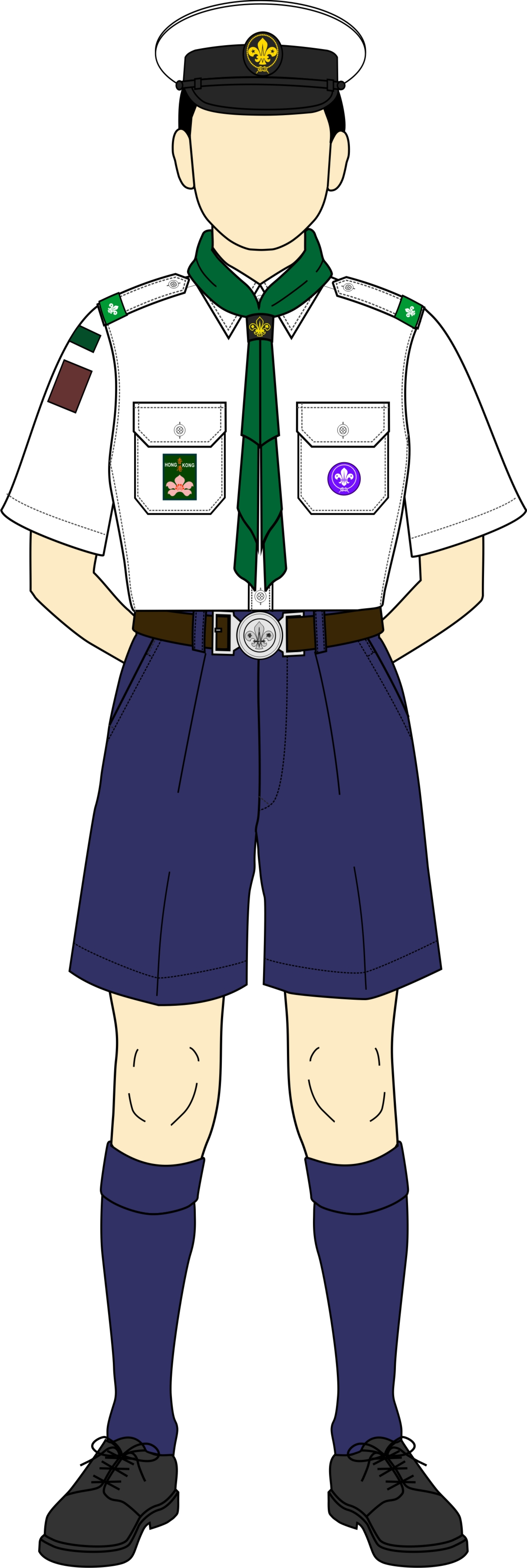 海童軍領袖制服編號5（男領袖短褲制服）